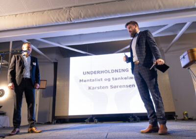 Underholdning med Karsten Sørensen ved prisuddeling i Tønderkommune